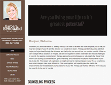 Tablet Screenshot of barbarabtherapy.com